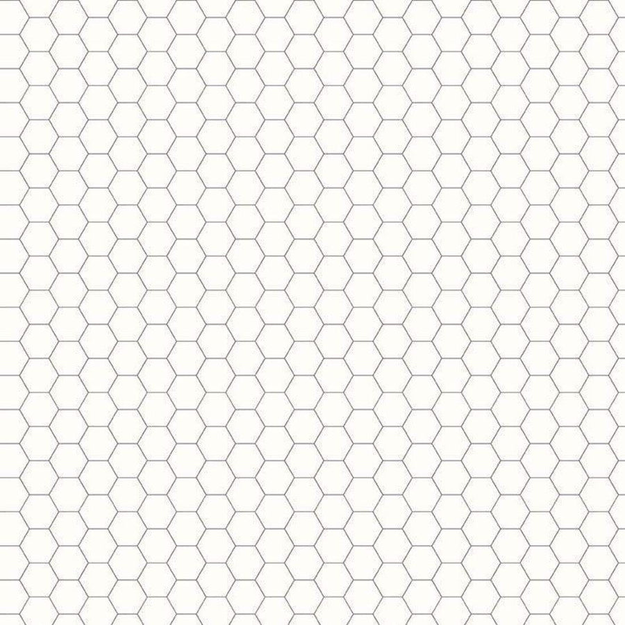 Bee Backgrounds - Honeycomb Gray C6387-GRAY