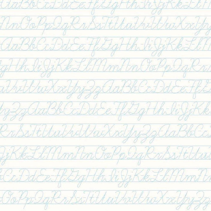 Bee Backgrounds - Penmanship Aqua C6388-AQUA