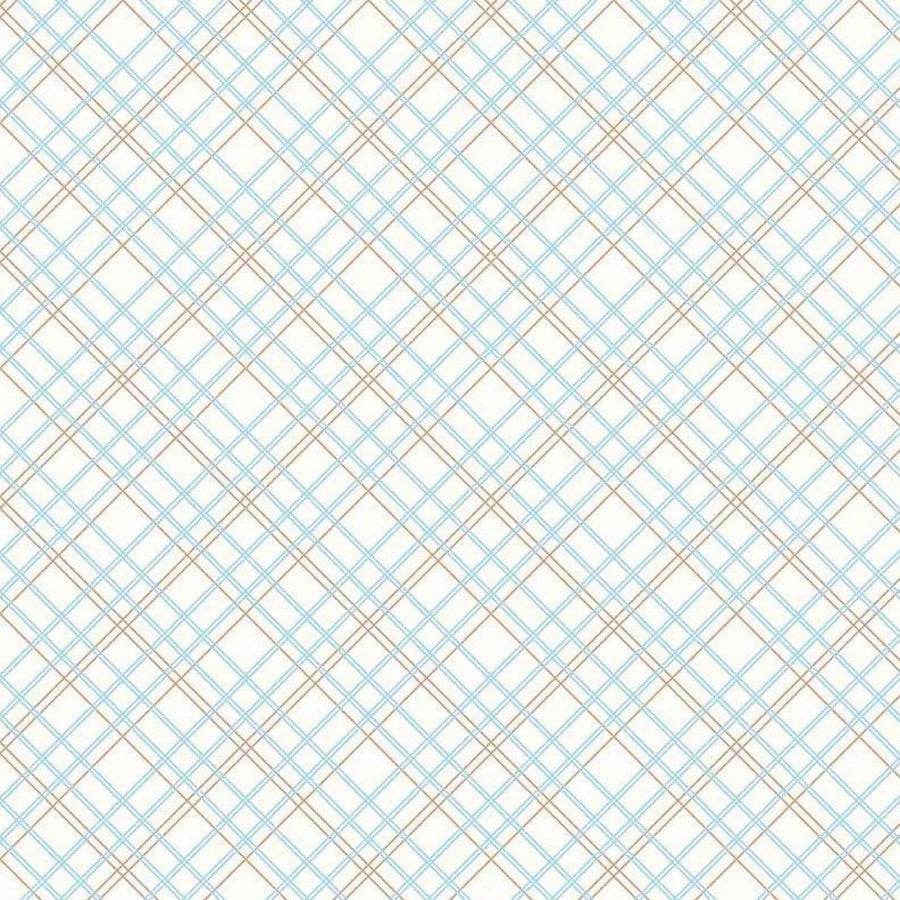 Bee Backings & Borders - Plaid Aqua RBWB6422-AQUA