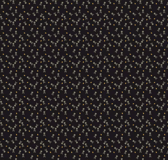 Beggar's Night - Skulls Black C14508-BLACK