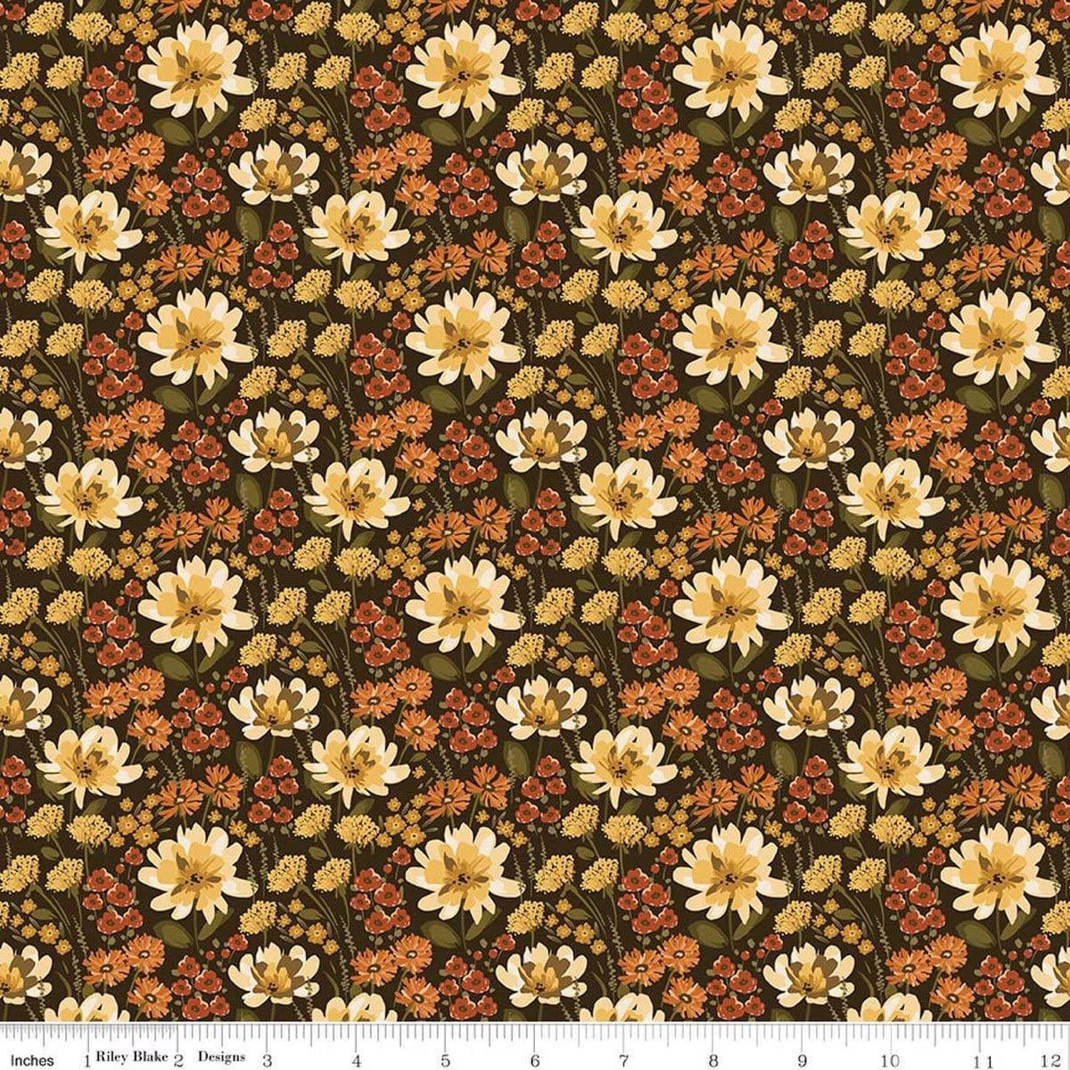 Bountiful - Floral Mocha C17861-MOCHA