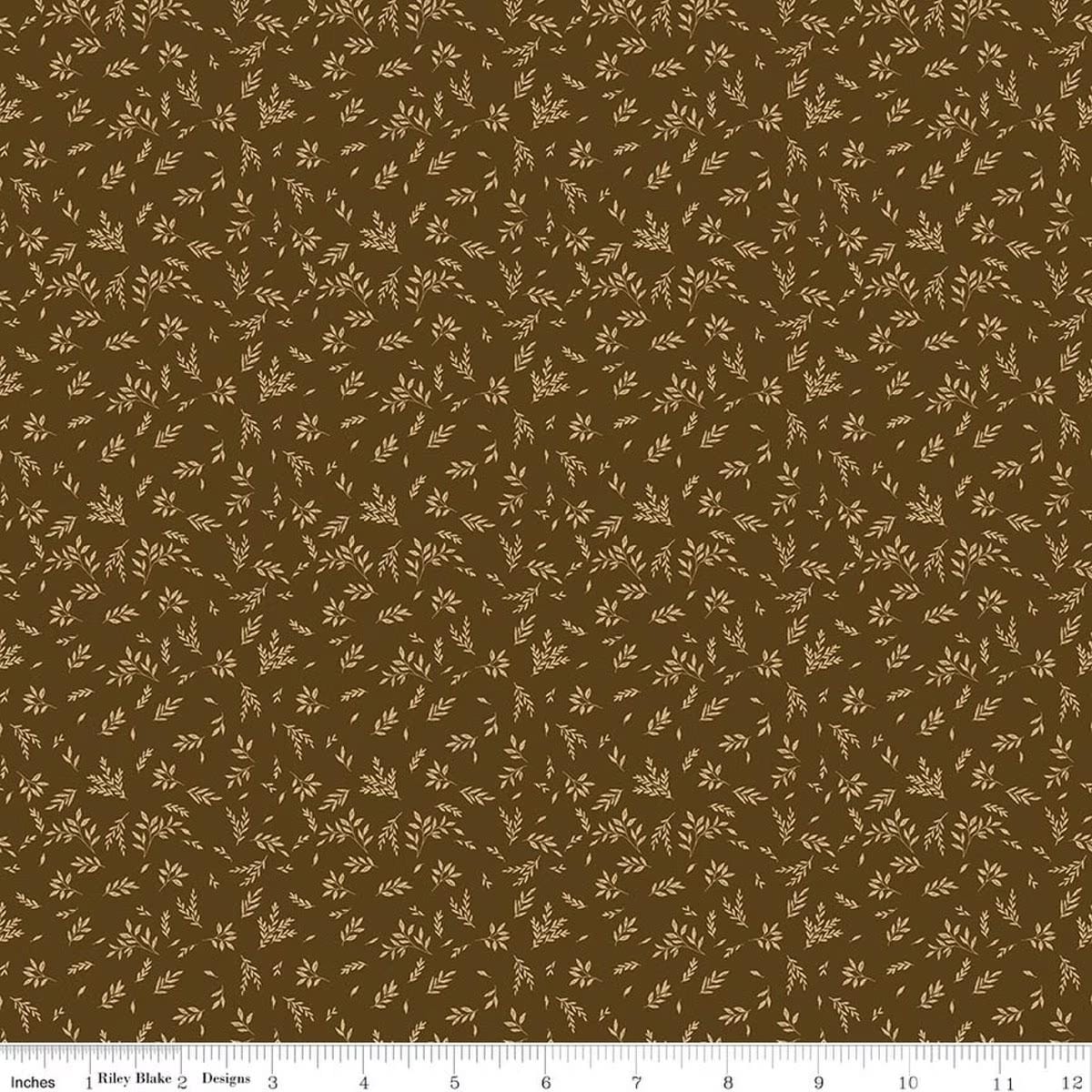 Bountiful - Leaves Brown C17868-BROWN