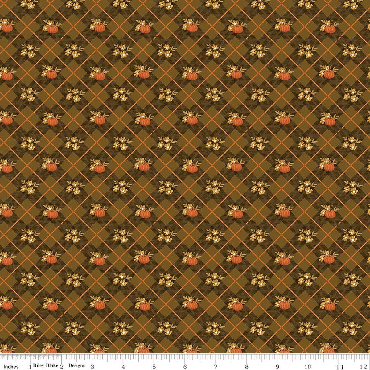 Bountiful - Pumpkin Plaid Suede C17862-SUEDE