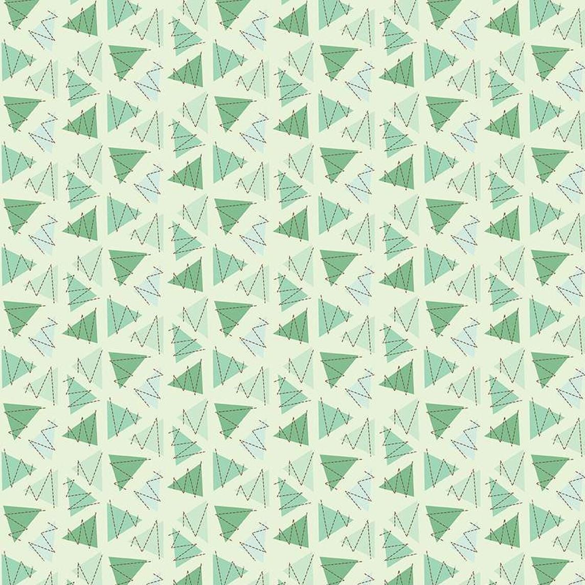 Bumble and Bear - Triangles Green C12677-GREEN