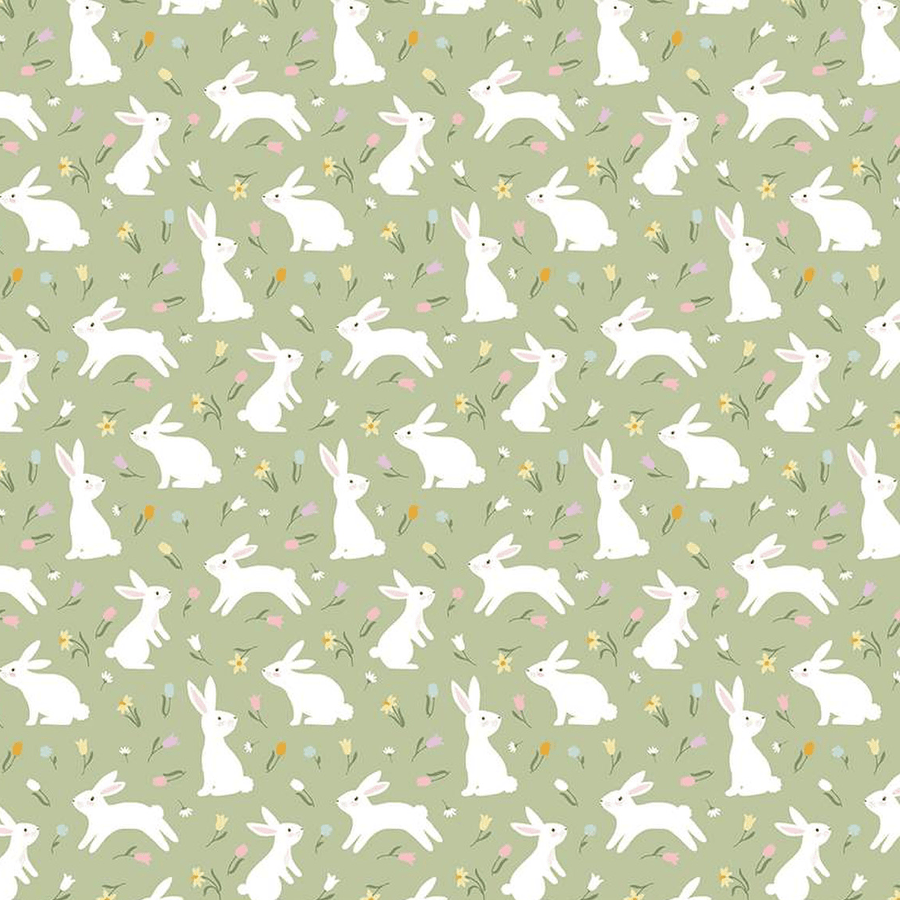 Bunny Trail - Bunnies Green C14252-GREEN