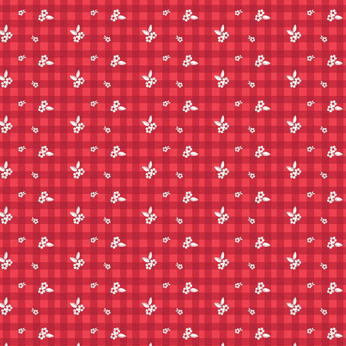 Cheerfully Red - Ditzy Gingham Red C13312-RED