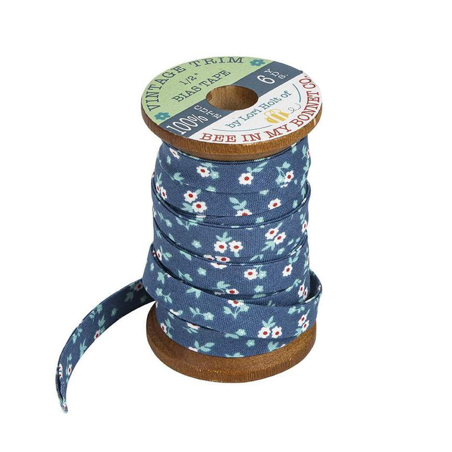 Cook Book - Denim Blossom 1/2" Bias Tape ST-24569