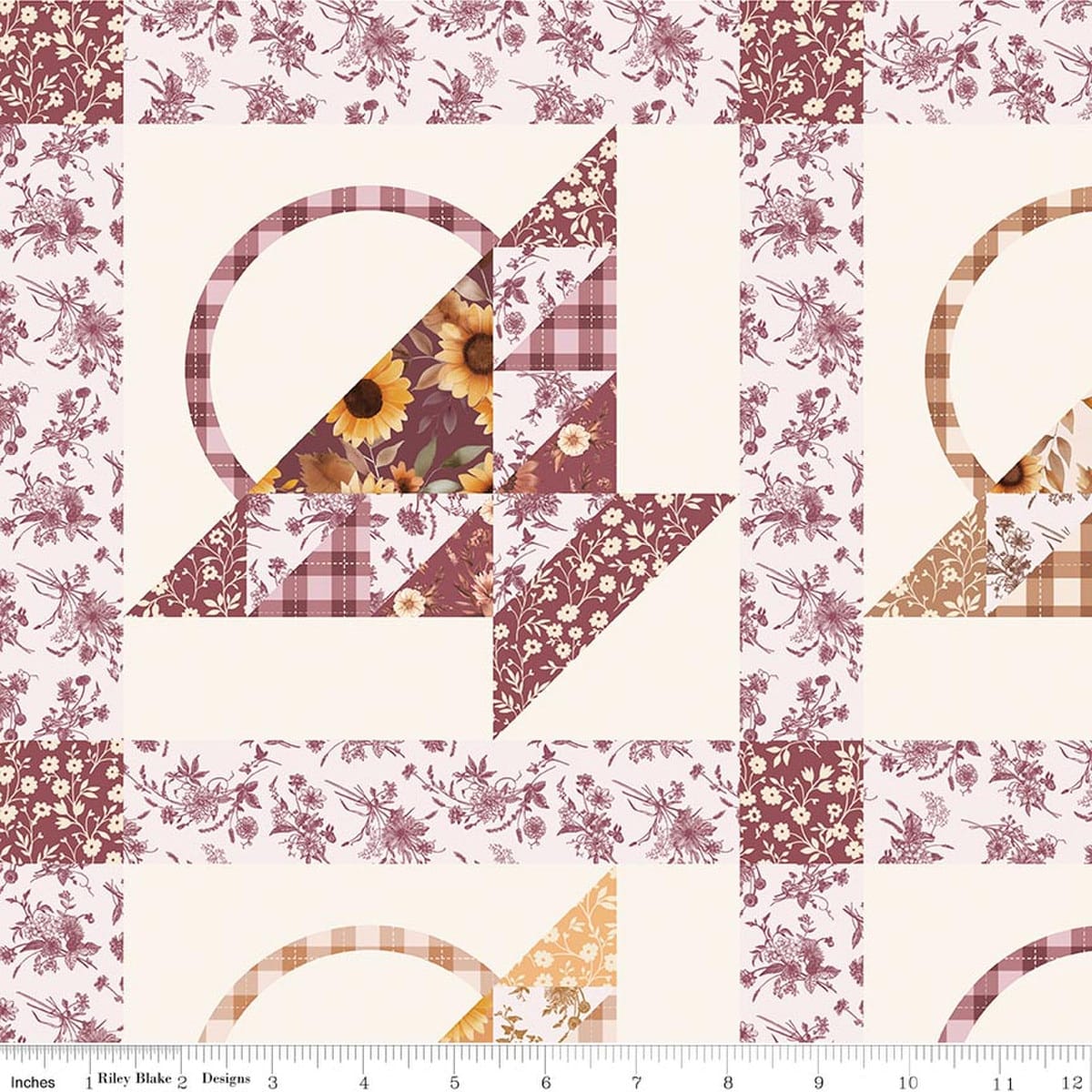Baskets Cheater Print Cream - Harvest on the Prairie CD18293-CREAM