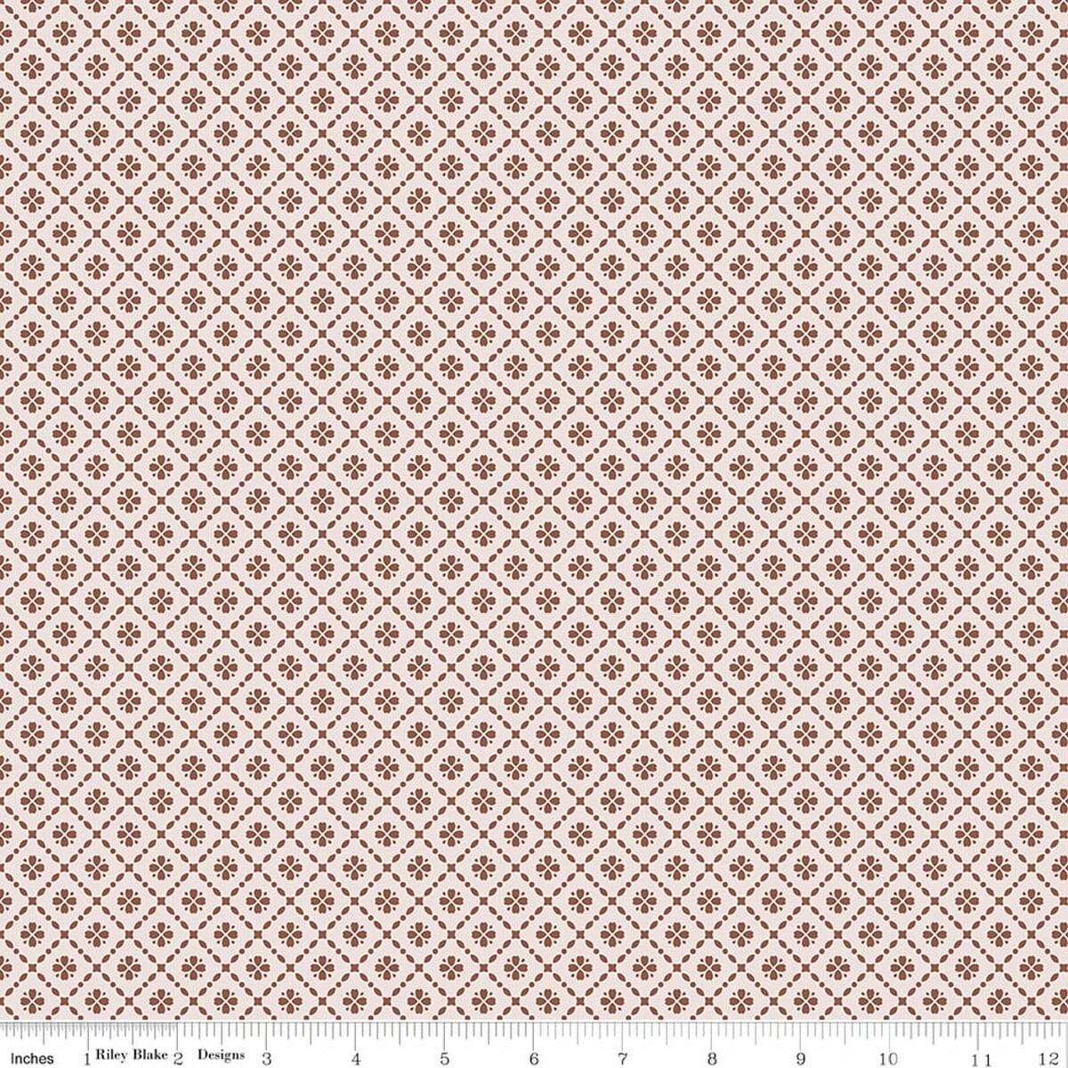 Floral Geo Brown - Harvest On The Prairie C18287-BROWN