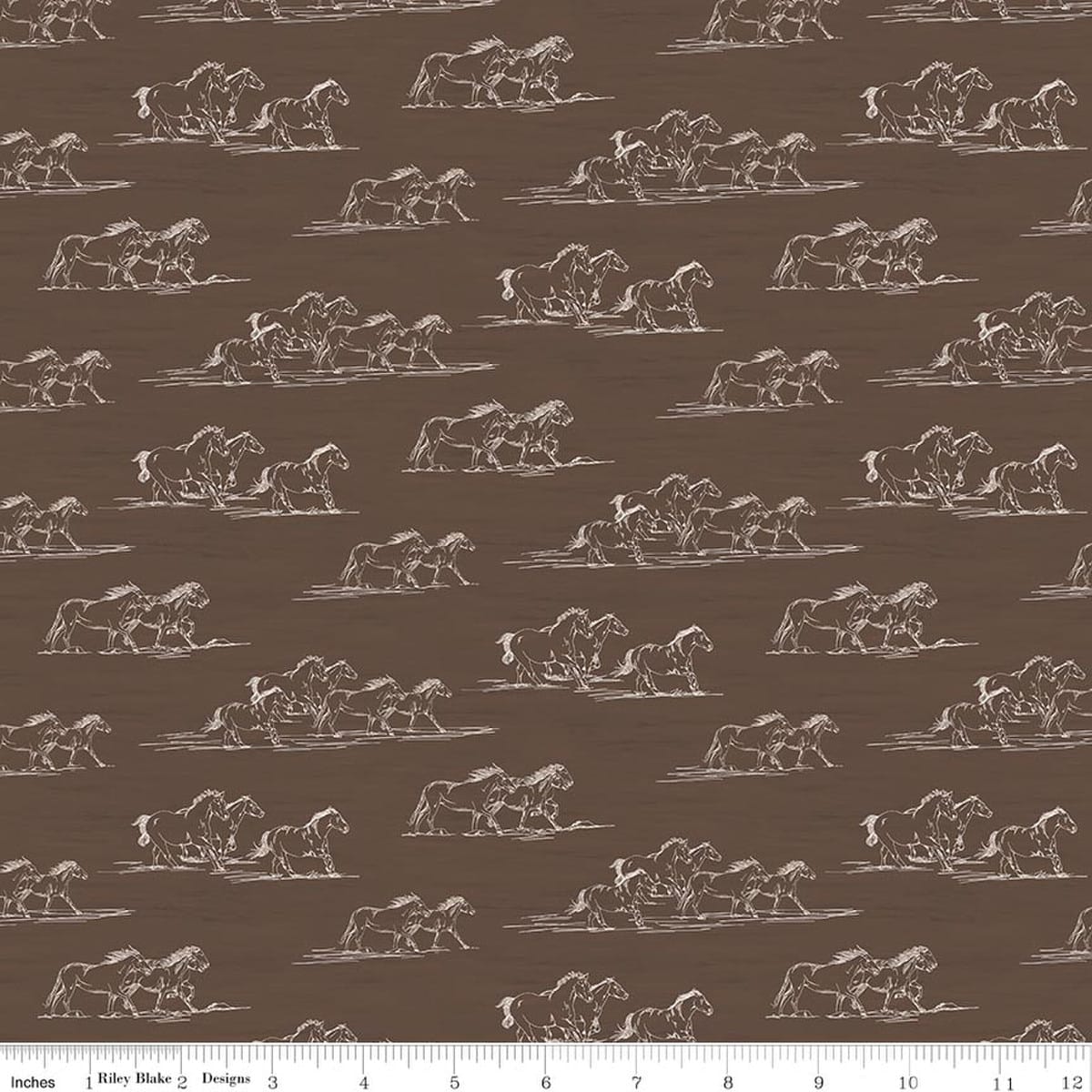 Horse Toile Brown - The Homestead C18232-BROWN