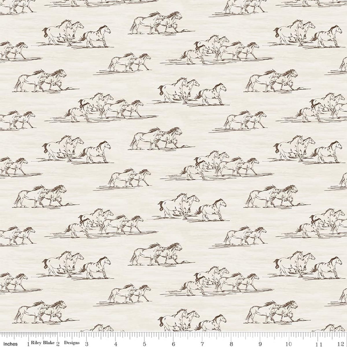 Horse Toile Cream - The Homestead C18232-CREAM