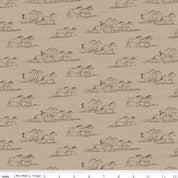 Horse Toile Tan - The Homestead C18232-TAN