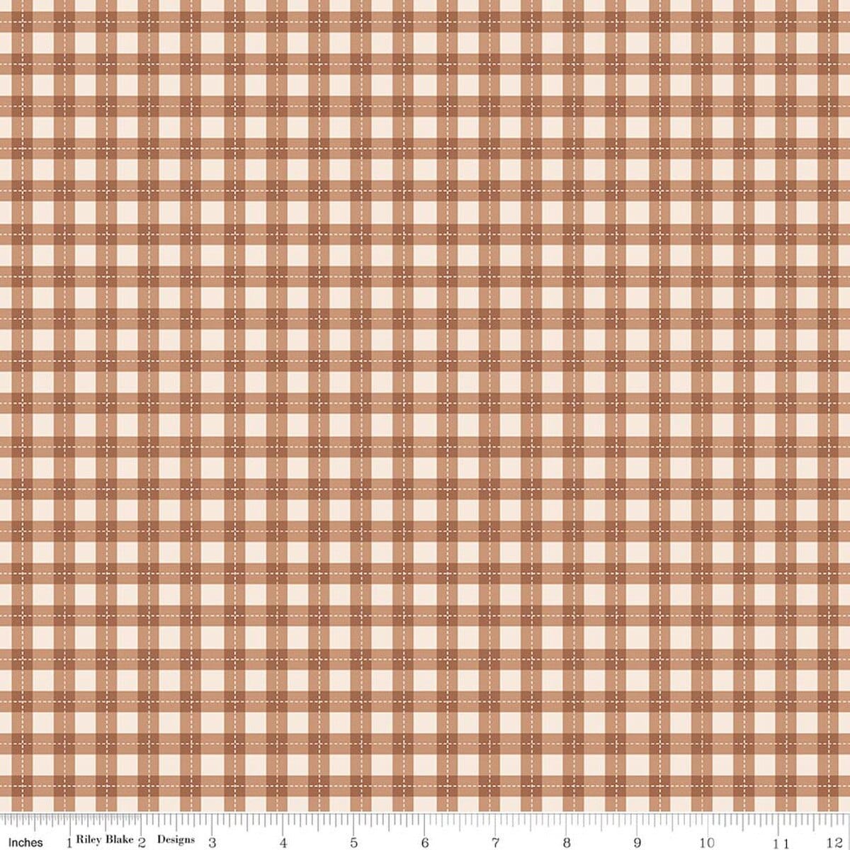 Plaid Brown - Harvest on the Prairie C18288-BROWN