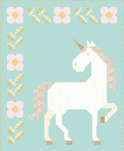 Unicorn Garden Quilt Kit - Little Posies KT-18320