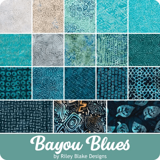 Expressions Batiks Bayou Blues - 5" Stacker 42pcs 5-BYUBLS-42