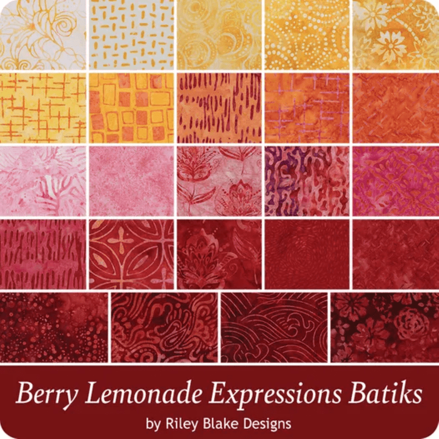 Expressions Batiks Berry Lemonade - 10" Stacker 42pcs 10-BL-42