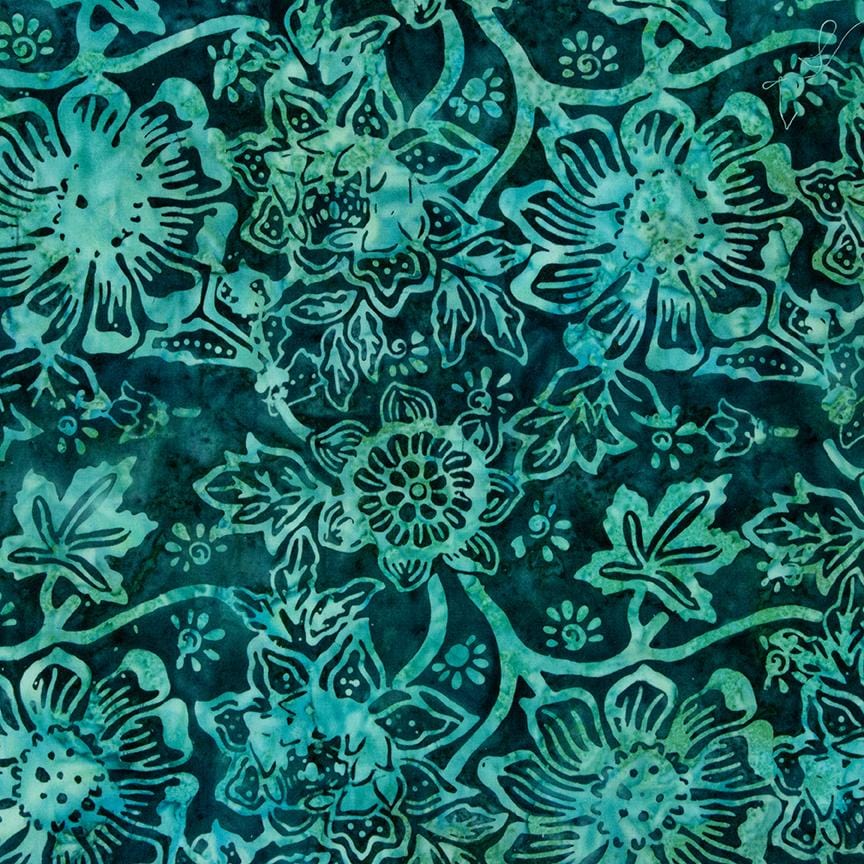 Expressions Batiks Frozen Grapes - Teal Waterfall BT23020-278