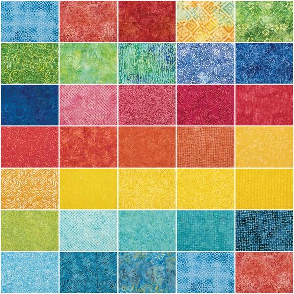 Expressions Batiks That Summer Feelin' - 5" Stacker 42pcs 5-TSMRFLN-42