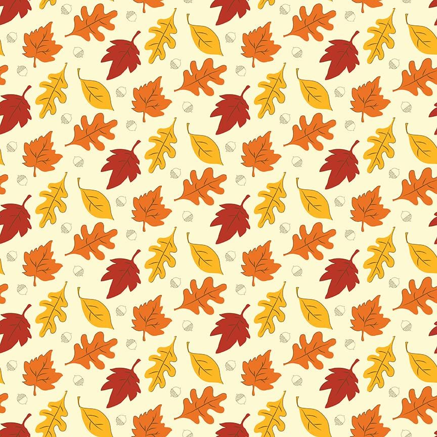 Fall's In Town - Leaves Cream C13511-CREAM