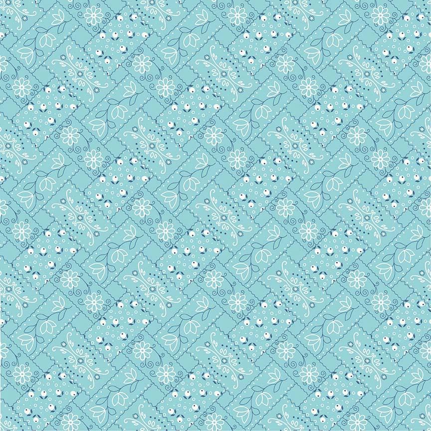 Farm Girl Vintage - Bandana Aqua RBC7874-AQUA