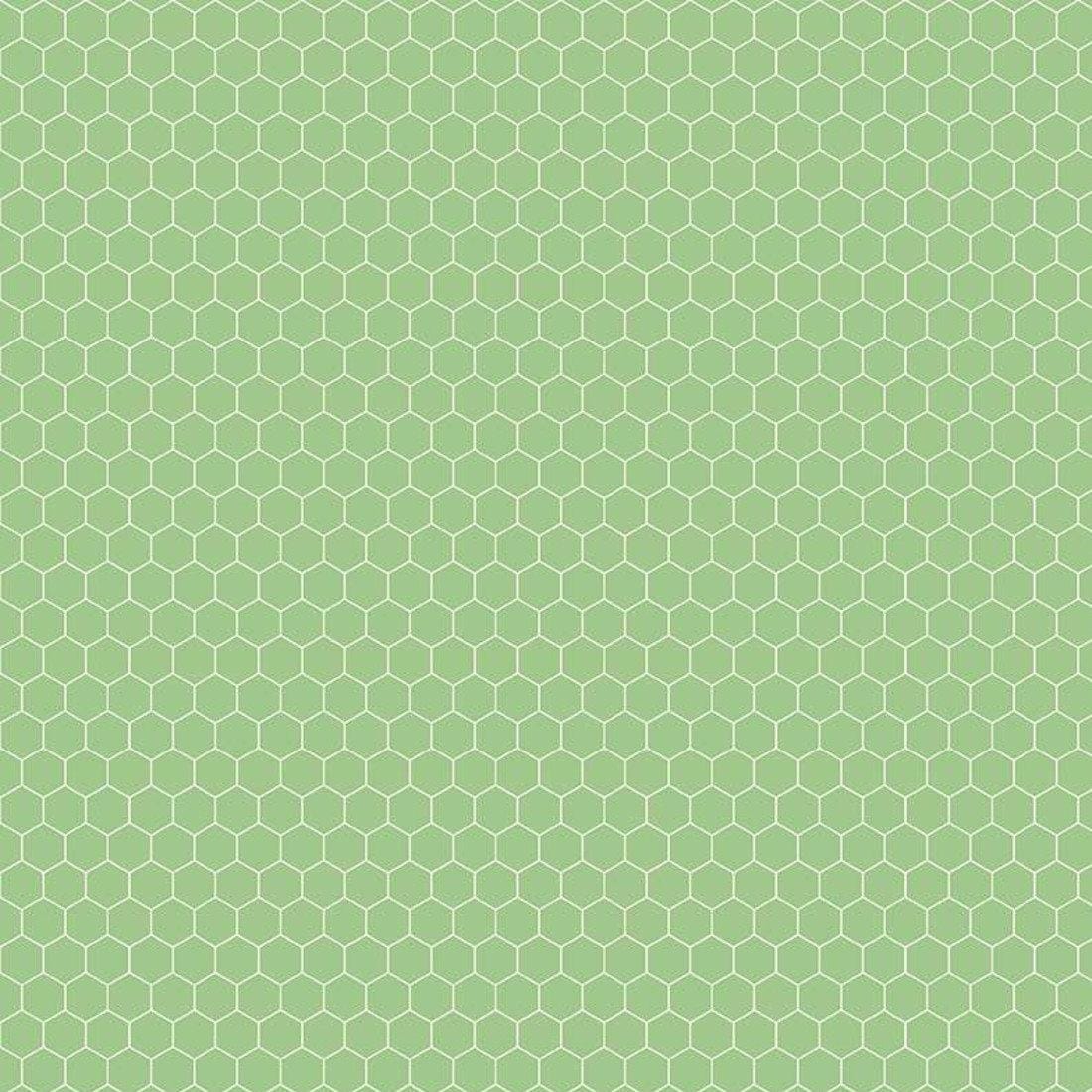Farm Girl Vintage Companion Prints - Honeycomb Riley Green RB-C8742-RGREEN