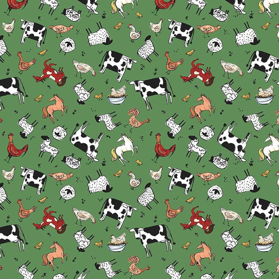 Farm Livin'  - Animal Toss Green C15181-GREEN