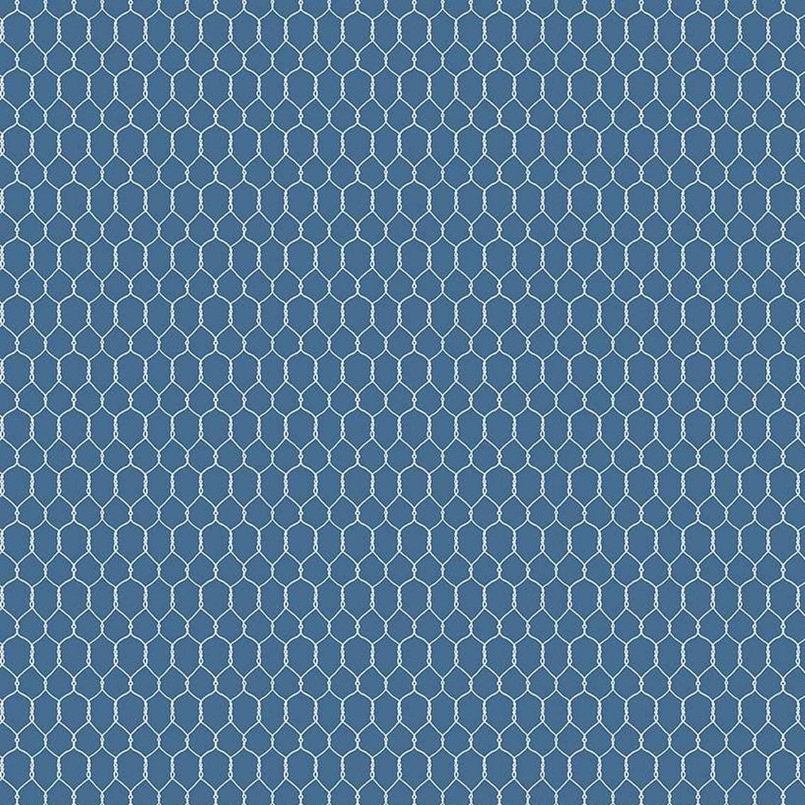 Farm Livin'  - Chicken Wire Denim C15184-DENIM