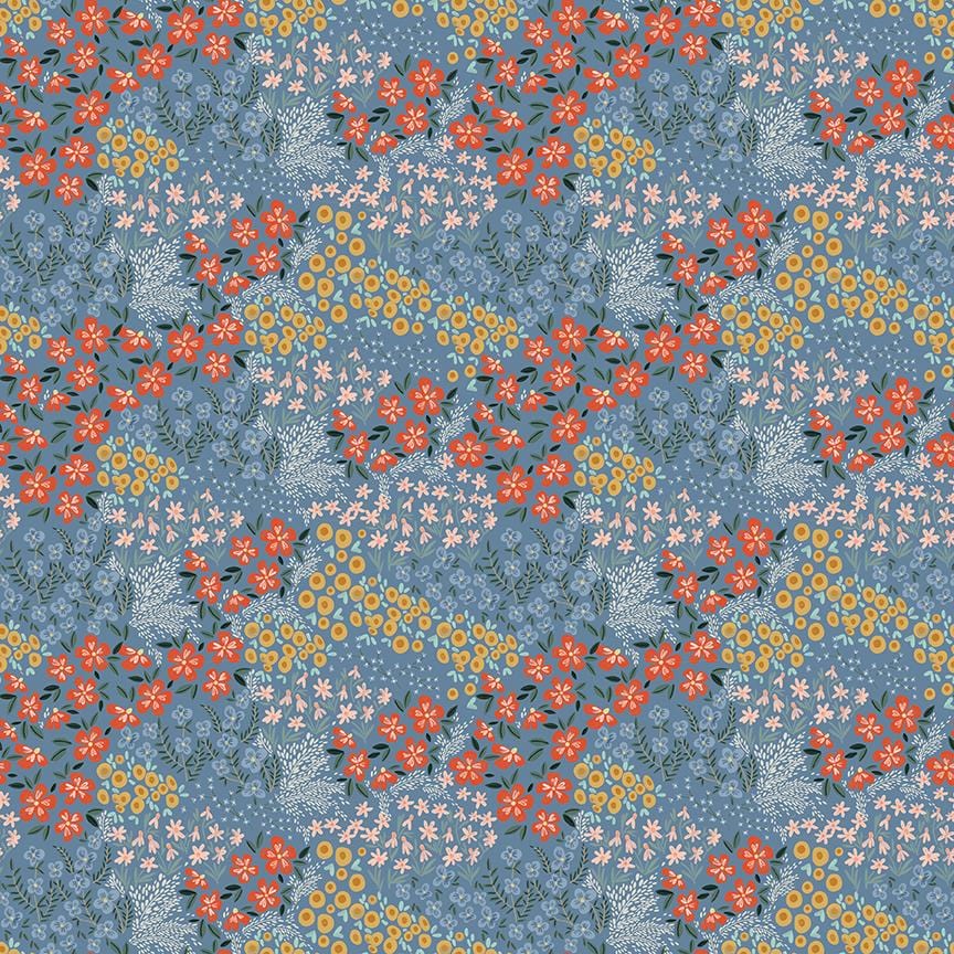 Farmhouse Summer - Floral Denim C13632-DENIM