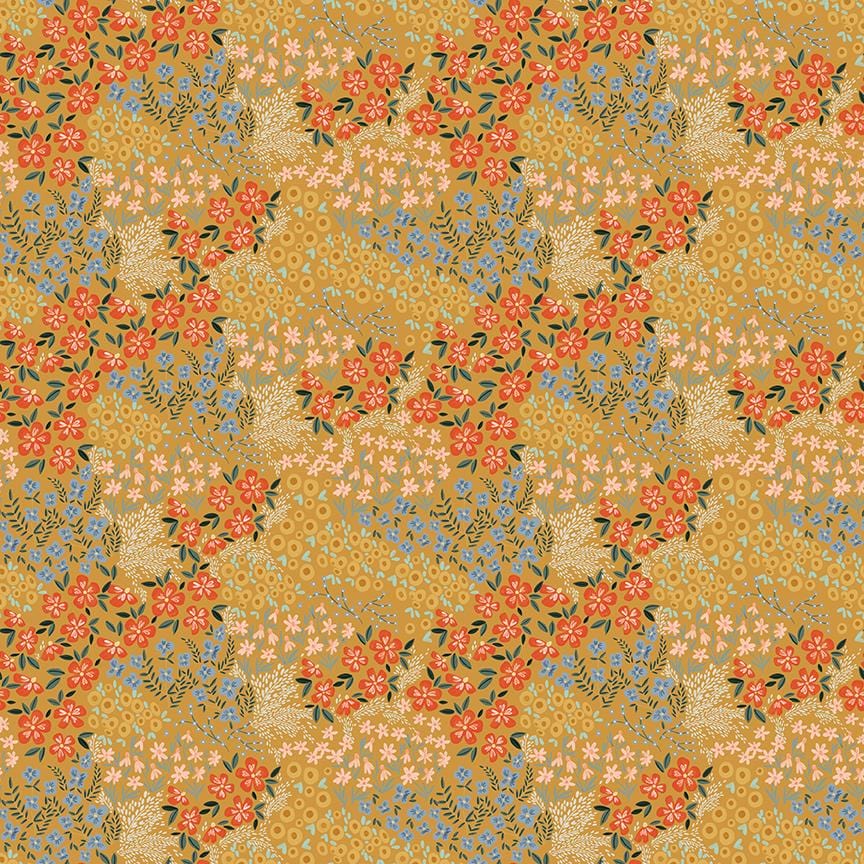 Farmhouse Summer - Floral Gold C13632-GOLD