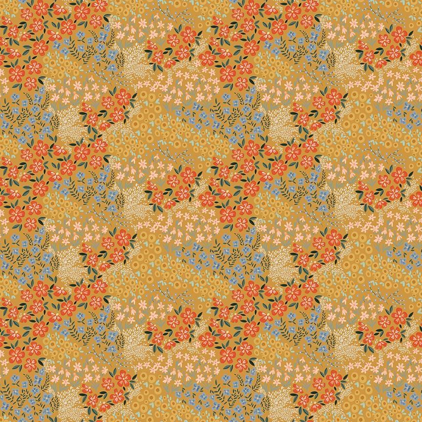 Farmhouse Summer - Floral Gold C13632-GOLD