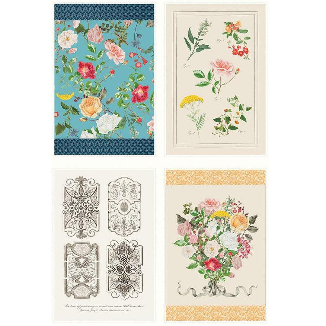 Floral Gardens - Tea Towel Panel HD14368-PANEL