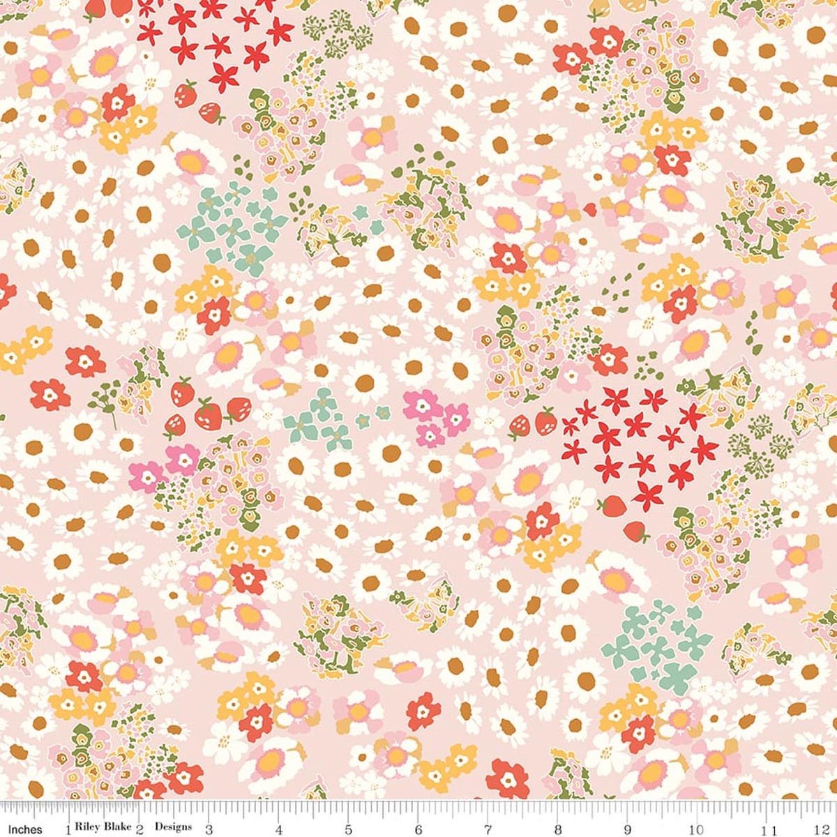 Flowerbed Blush - Cotton Nook C17971-BLUSH