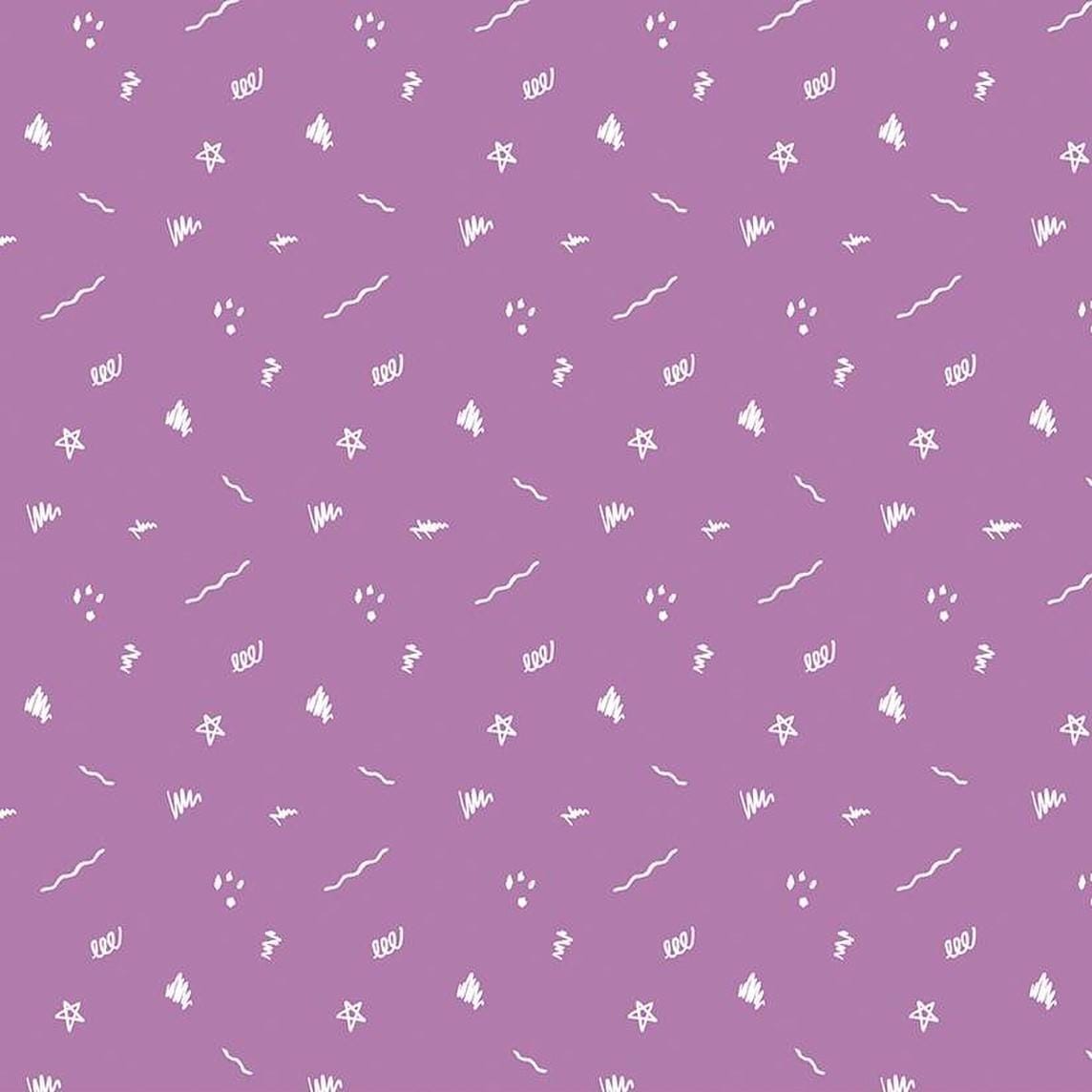 Get Your Cray-On with Crayola - Ditsy Doodle Purple C15414-PURPLE