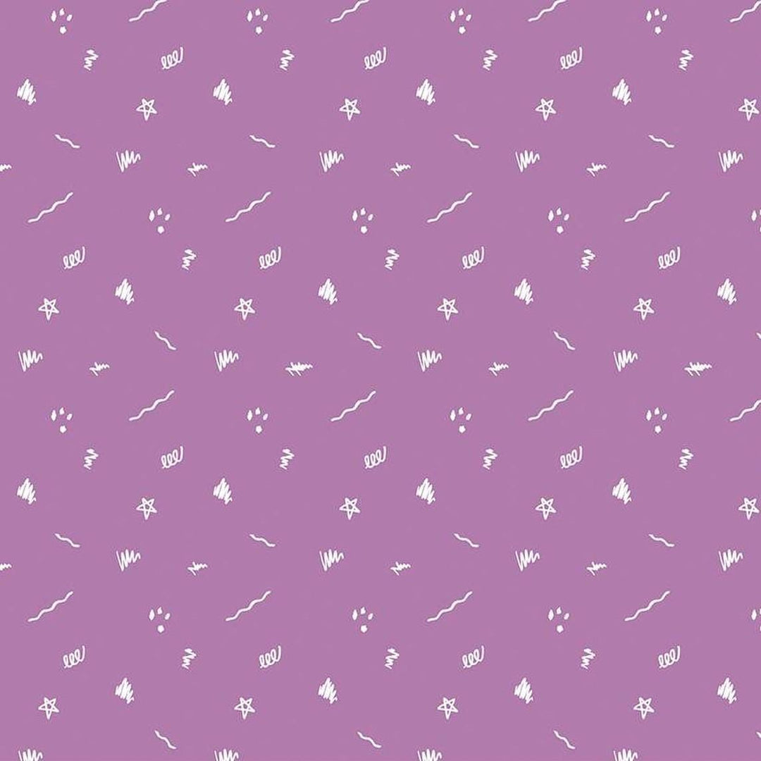 Get Your Cray-On with Crayola - Ditsy Doodle Purple C15414-PURPLE