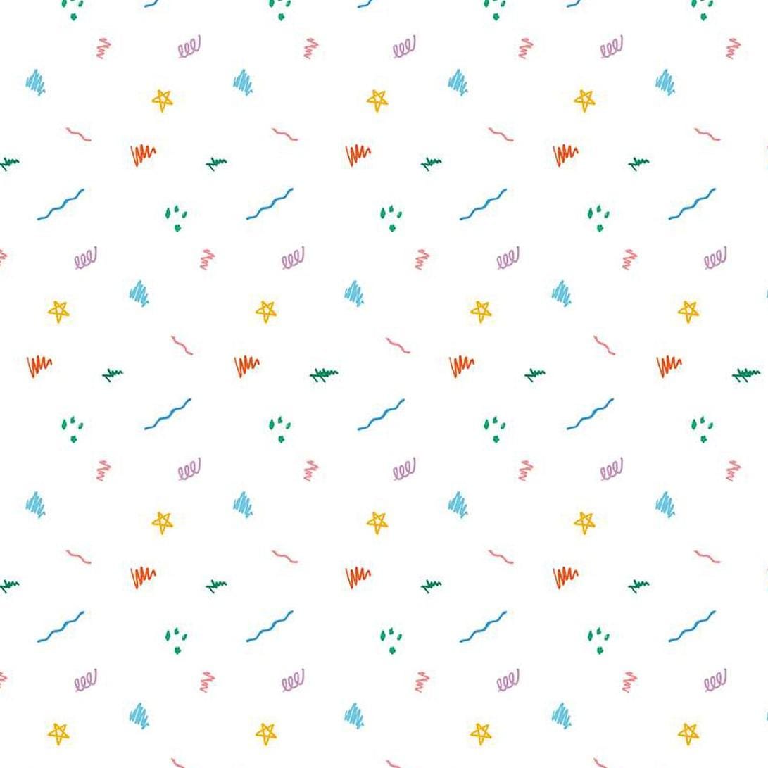 Get Your Cray-On with Crayola - Ditsy Doodle White C15414-WHITE