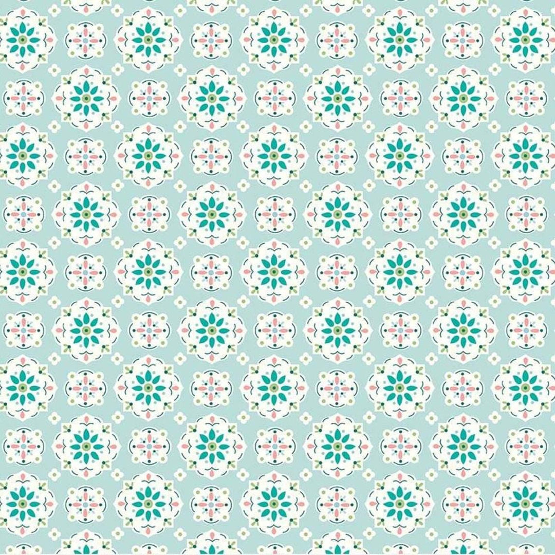 Granny Chic -  Wallpaper Blue c8517-blue