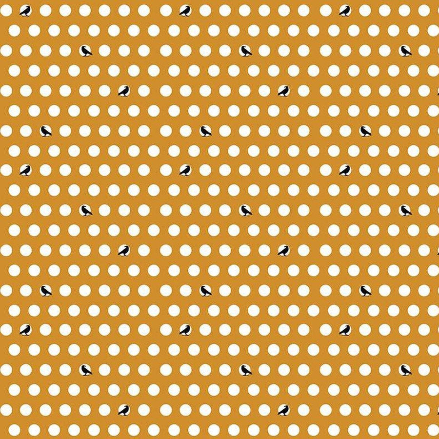 Haunted Adventure - Dots and Crows Butterscotch C13113BUTTERSCH