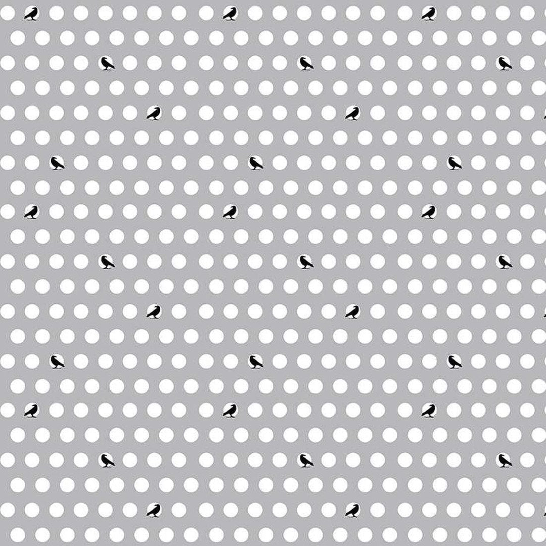 Haunted Adventure - Dots and Crows Gray C13113-GRAY