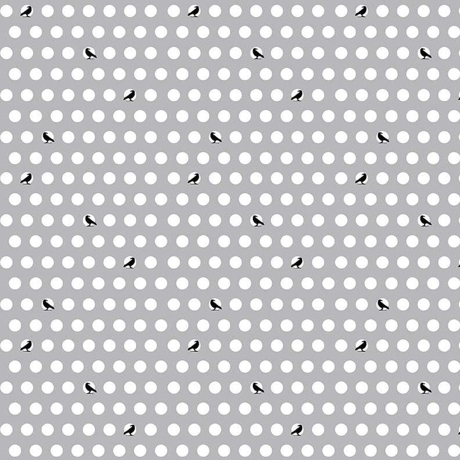 Haunted Adventure - Dots and Crows Gray C13113-GRAY