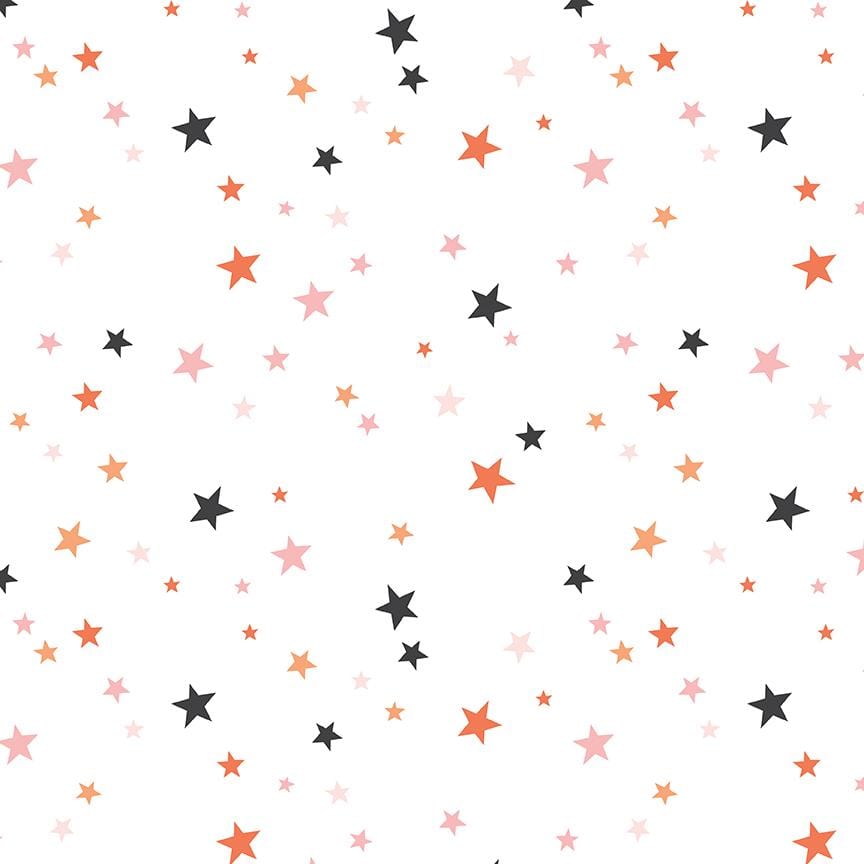 Hey Pumpkin - Wide Back Stars White WB16040-WHITE