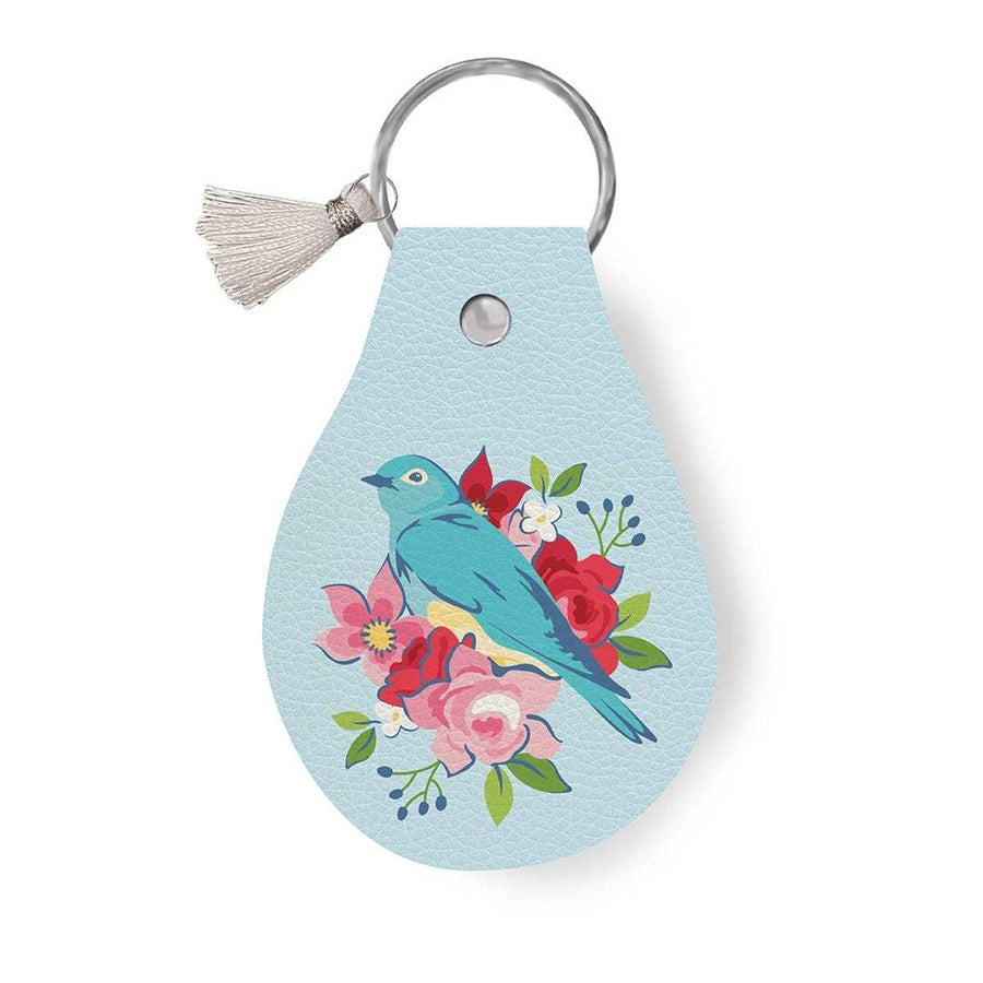 Hometown Leatherworks - Circle Key Ring Bluebird STLR-37640