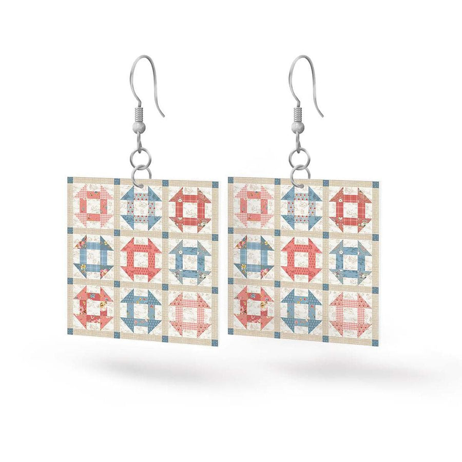 Hometown Leatherworks - Square Earrings Countryside STLR-37625