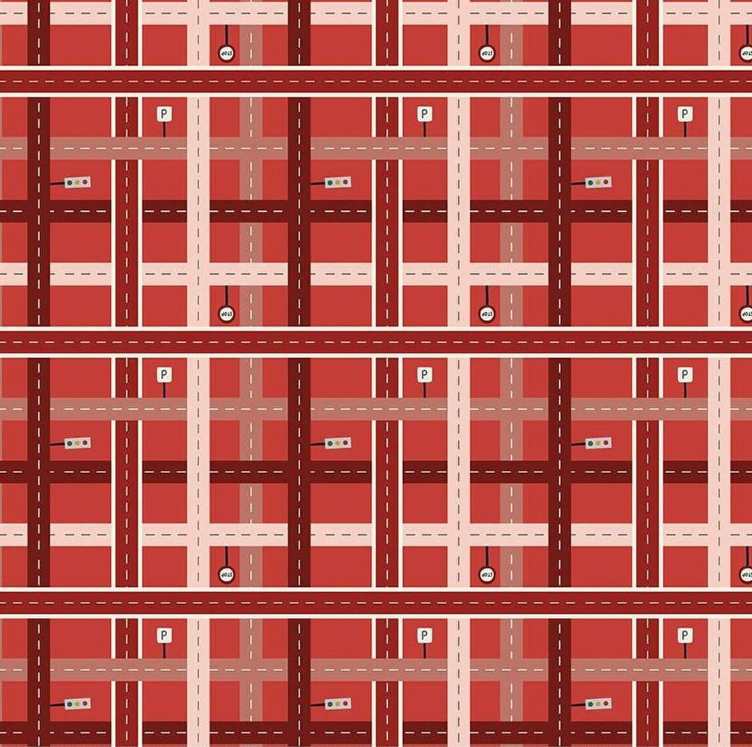 It Takes a Village - Crossroads Plaid Cherry C15461-CHERRY