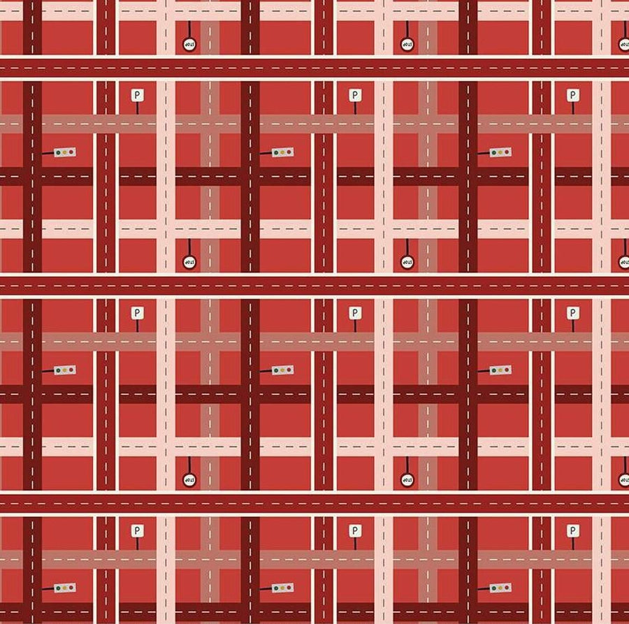 It Takes a Village - Crossroads Plaid Cherry C15461-CHERRY