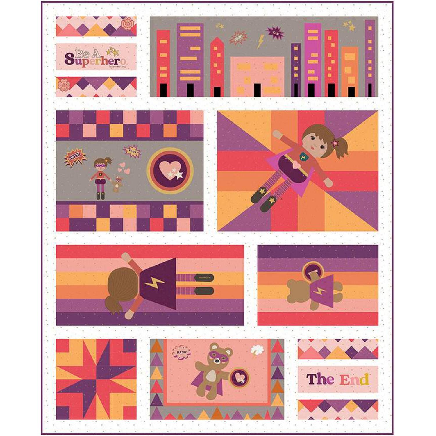 Jennifer Long Comic Book Quilt Pattern P177-COMICBOOK