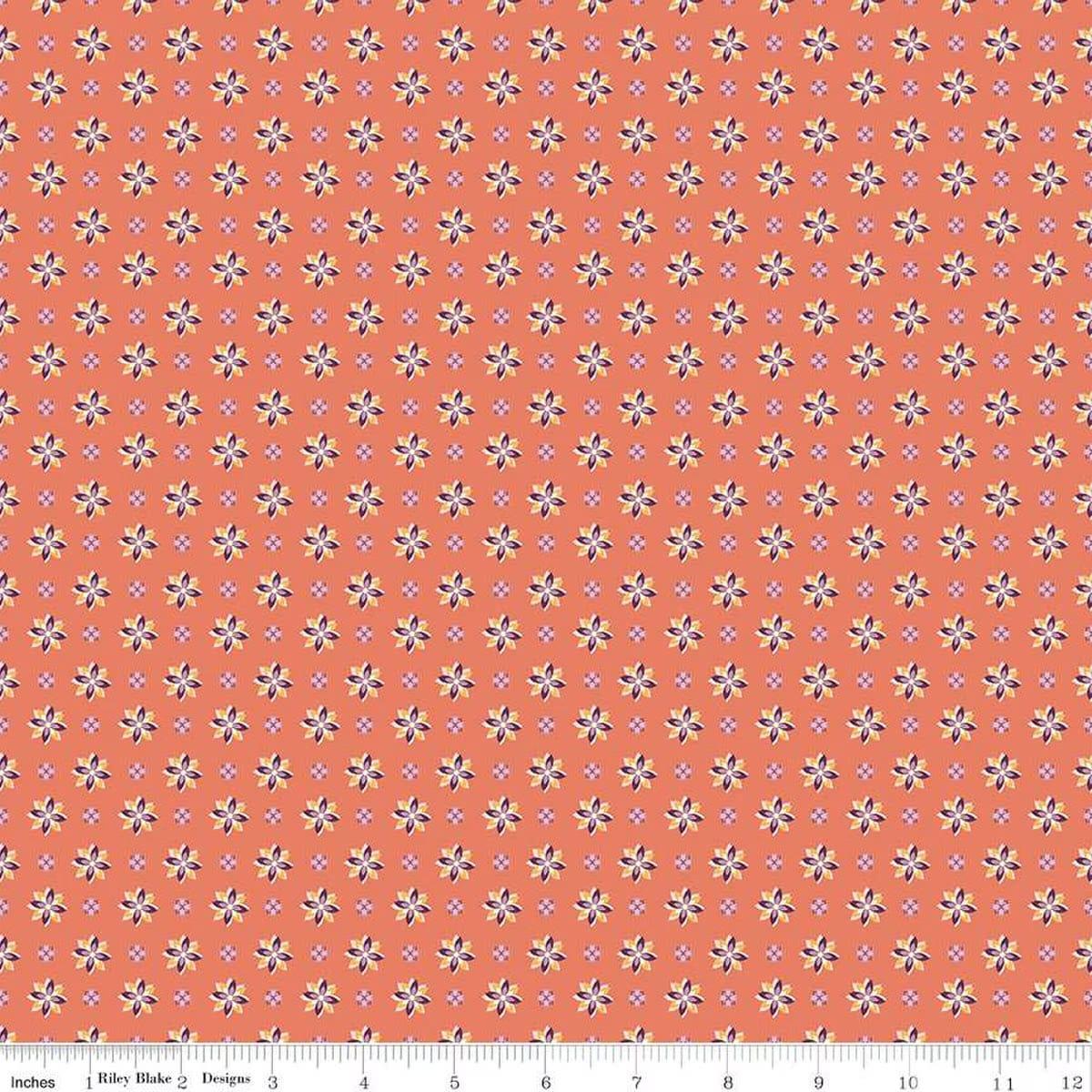 Juju's Petals - Calico Orange C16613-ORANGE
