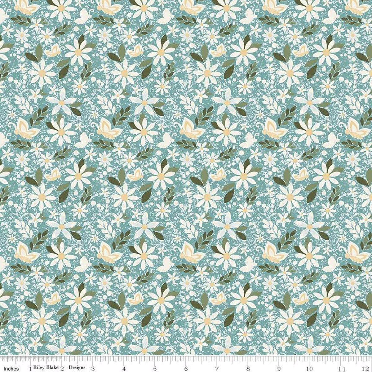 Juju's Petals - Dance Teal C16611-TEAL