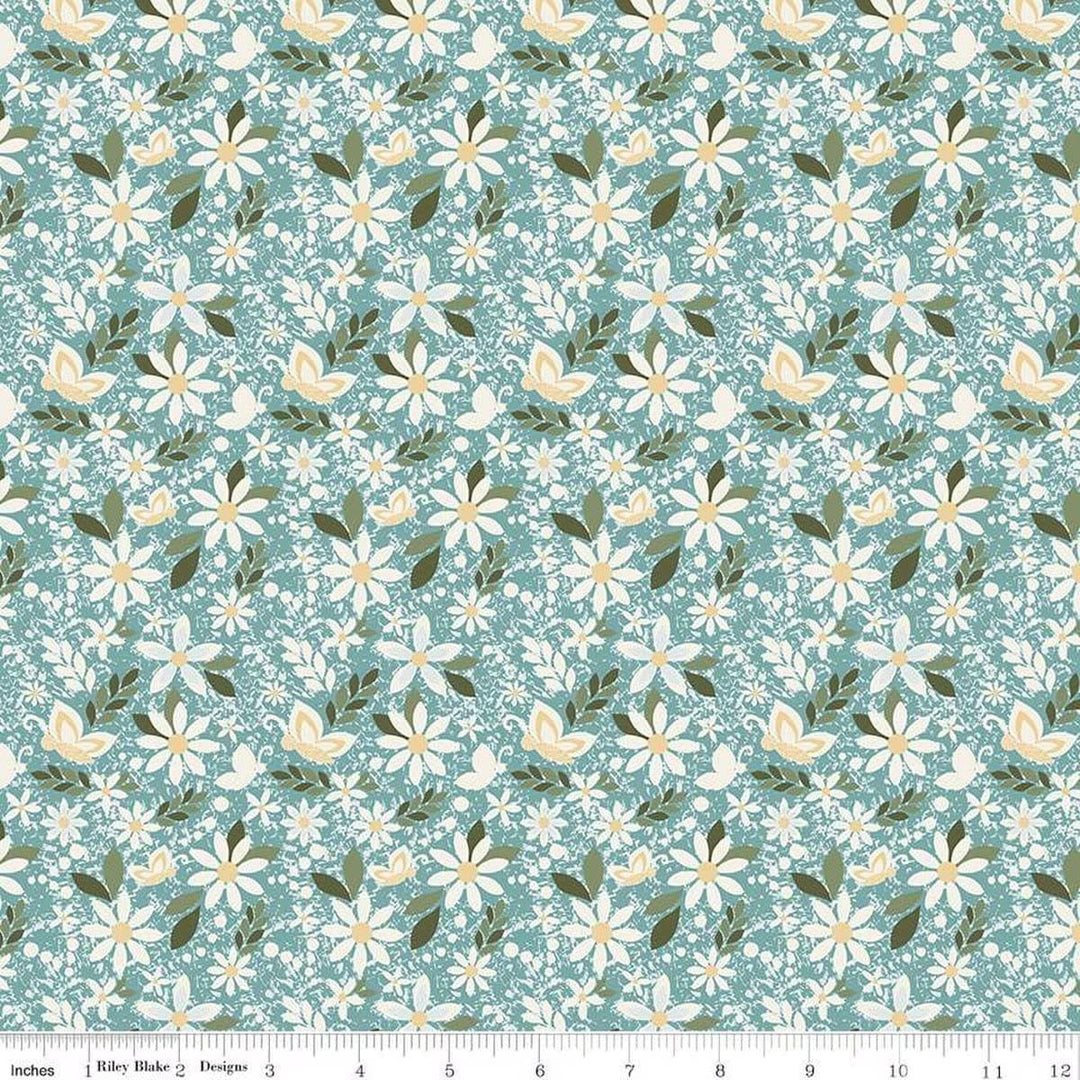 Juju's Petals - Dance Teal C16611-TEAL