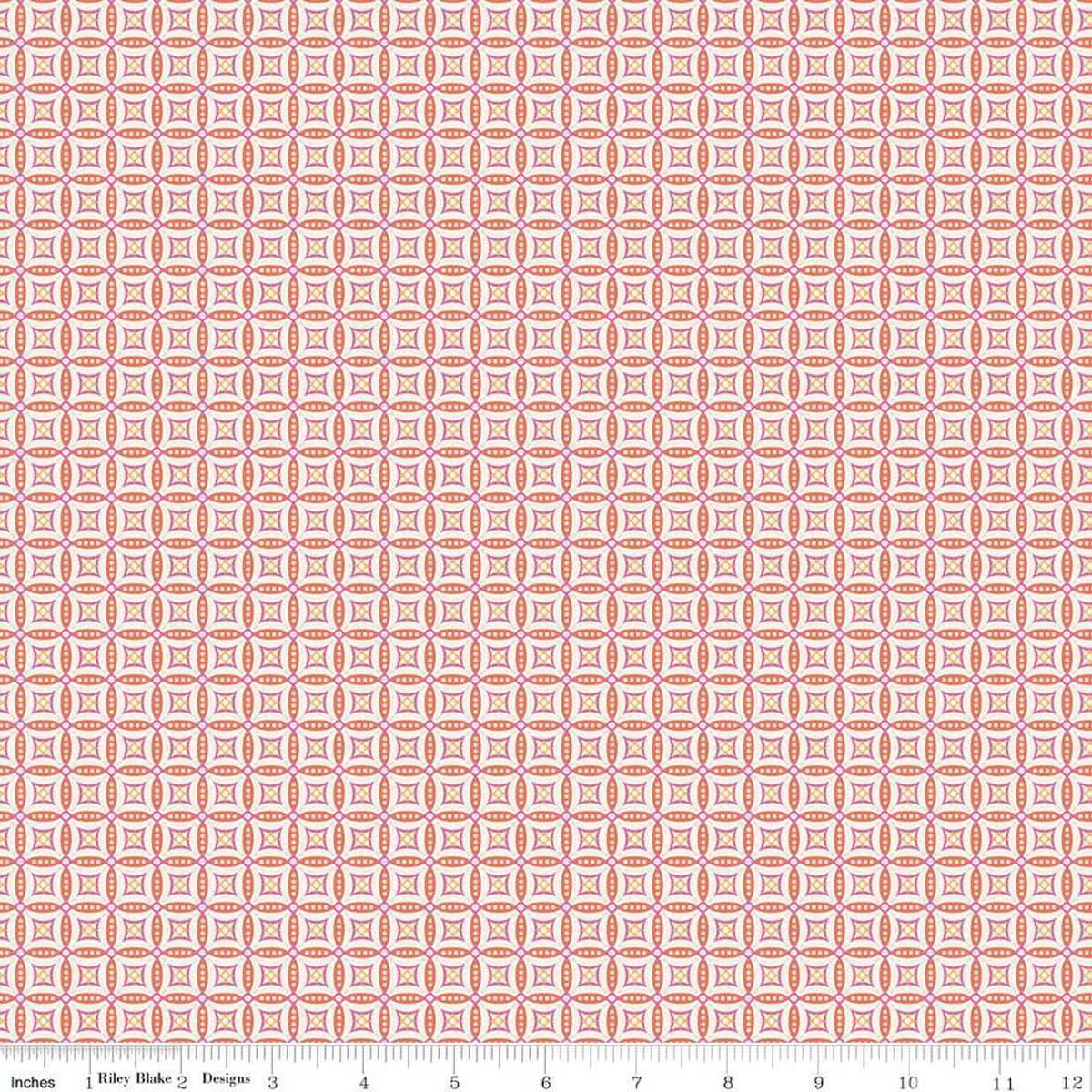 Juju's Petals - Mosaic Orange C16614-ORANGE