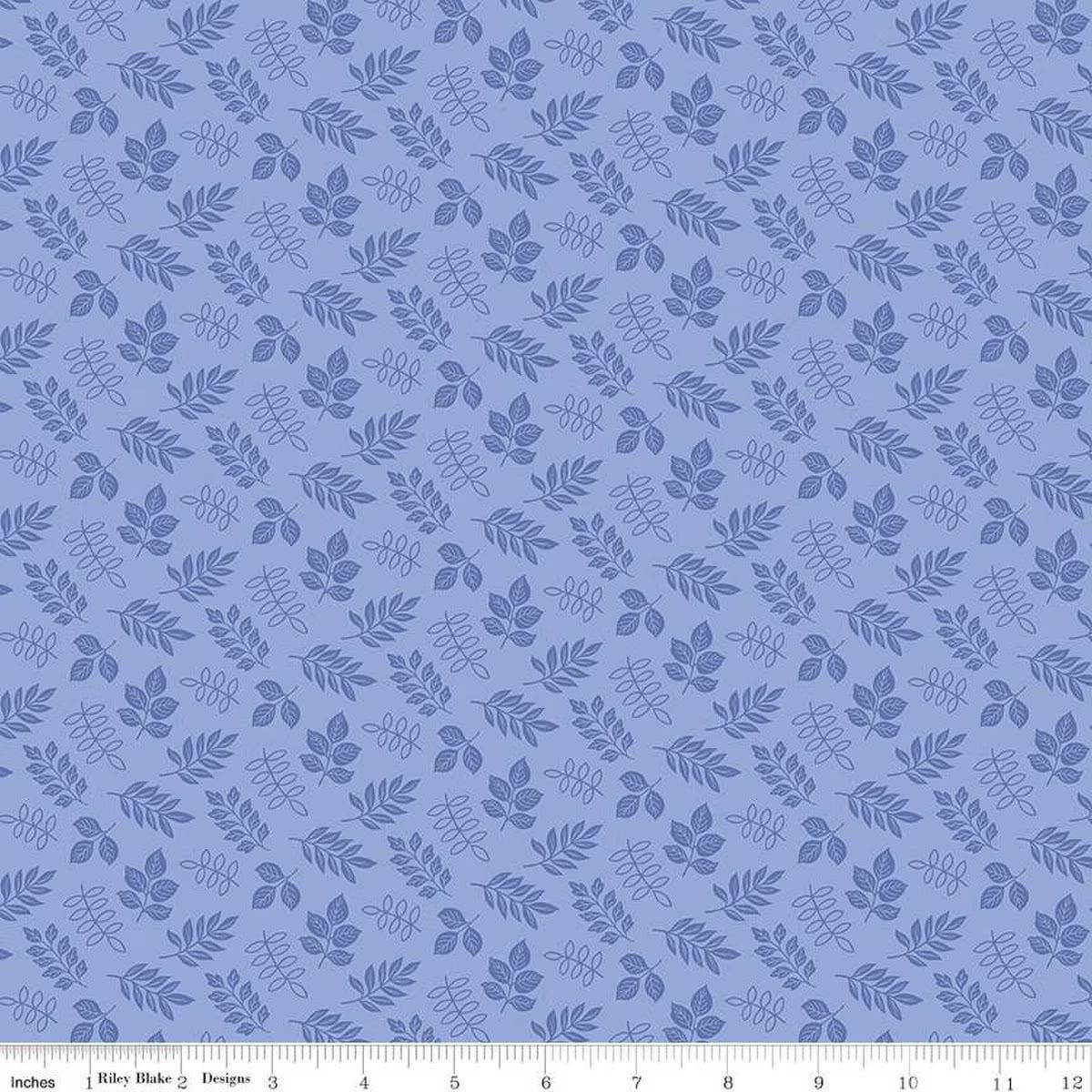 Little Darlin -  Leaves Periwinkle C16974-PERIWINKLE